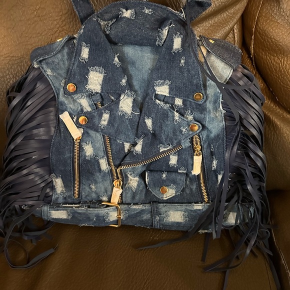 Women’s Denim backpack purse - Picture 2 of 4